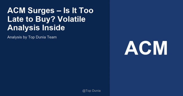 ACM Surges – Is It Too Late to Buy? Volatile Analysis Inside